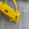 MINI KELLY II (20) MATTE MISSISSIPPIENSIS ALLIGATOR LEATHER MIMOSA WITH GOLD HARDWARE (GHW)