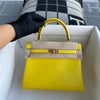 KELLY 25 MATTE MISSISSIPPIENSIS ALLIGATOR LEATHER MIMOSA WITH GOLD HARDWARE (GHW)