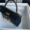 MINI KELLY II (20) MATTE MISSISSIPPIENSIS ALLIGATOR LEATHER WITH GOLD HARDWARE (GHW)