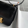 CONSTANCE 18 (MINI) LIZARD LEATHER NOIR WITH GOLD HARDWARE (GHW)