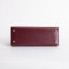 KELLY 25 BOX LEATHER BORDEAUX WITH GOLD HARDWARE (GH