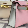 MINI KELLY II (20) CHEVRE LEATHER HSS ROSE SAKURA & GRIS PERLE WITH GOLD HARDWARE (GHW)