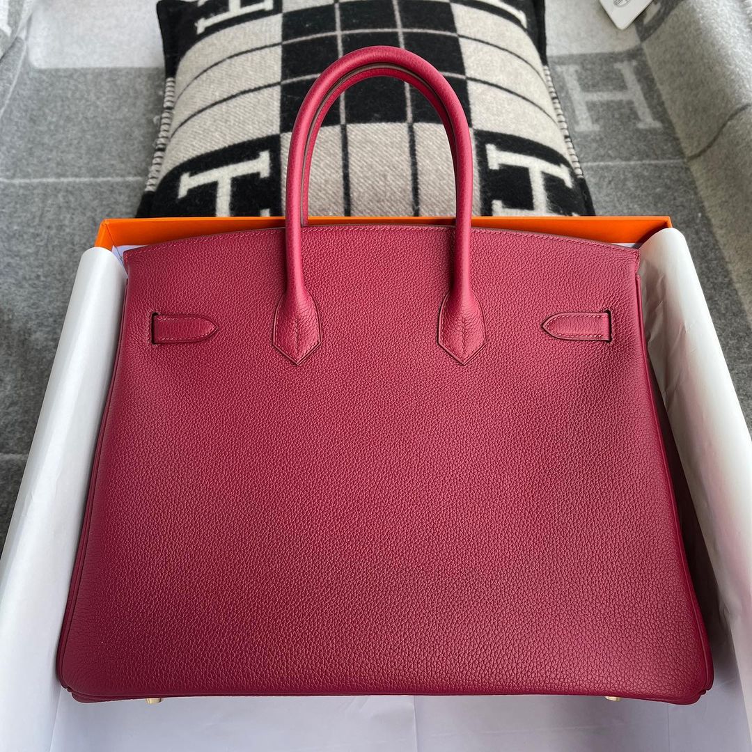 BIRKIN 35 TOGO LEATHER ROUGE GRENAT WITH GOLD HARDWARE (GHW)