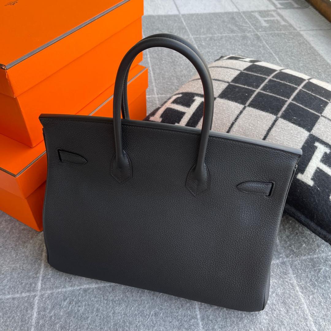 BIRKIN 35 TOGO LEATHER NOIR (BLACK) WITH PALLADIUM HARDWARE (PHW)