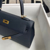 KELLY 25 EPSOM LEATHER BLEU NUIT WITH GOLD HARDWARE (GHW)