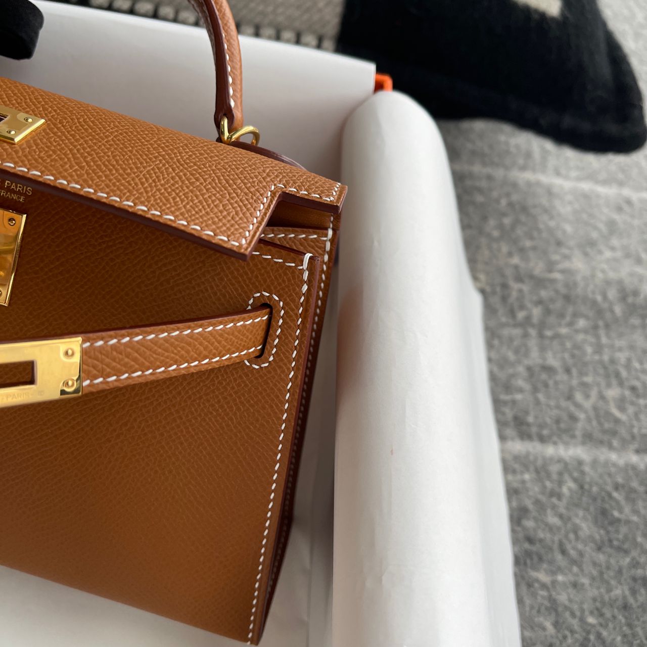 MINI KELLY II (20) EPSOM LEATHER GOLD WITH GOLD HARDWARE (GHW)