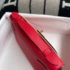 KELLY POCHETTE SWIFT LEATHER ROUGE DE COUER WITH GOLD HARDWARE (GHW)