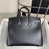 BIRKIN 25 SO BLACK BOX CALF LEATHER WITH BLACK HARDWARE (LIMITED)